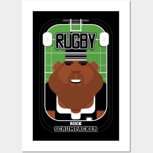 Rugby Black - Ruck Scrumpacker - Hayes version Posters and Art